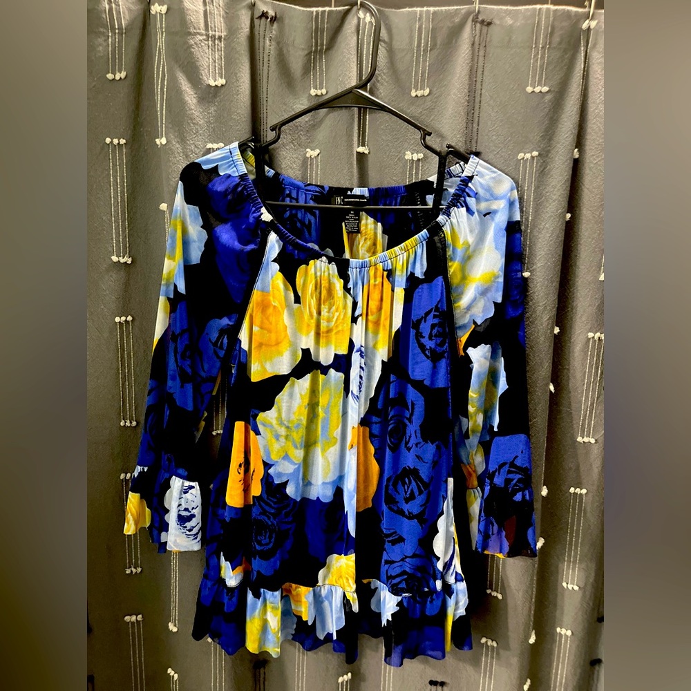 Sheer floral blouse